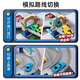 Holy STONE children's rail car toy boy 3-6 years old three-dimensional parking lot toy race car baby 1-3 years old birthday gift city interchange 4 cars + 1 plane + map gift box Christmas children's gift 2-3-4-5 years old baby gift 2025 fire toys