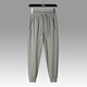 
VANCL official website 6167 men and women's trousers - three anti-icing silk trousers light luxury ice silk quick-drying men's casual pants loose straight black - tie-foot M