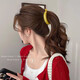 Colorful temperament hair clips for women 2025 new high-end high ponytail twist buckle clip banana clip hair clip headwear banana one-word clip black-1 piece