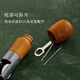 Leather hand sewing machine Hand sewing device Hand sewing device Handmade DIY leather goods Shoes repair shoes, stitching needle Qianzitong 4885 Old [split handle yellow wood color] free tools for hand