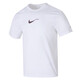 Nike (NIKE) short-sleeved T-shirt 2025 summer new HYVERSE DRI-FIT men's quick-drying half-sleeved round neck top White/burgundy/silver HV4882-100 quick-drying S
