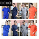UOOROSE summer work clothes set for men's construction site factory auto repair worker short-sleeved thin style large pocket labor protection clothing top customization pure cotton short-sleeved top gray 7373 summer S 160/