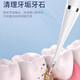 Xiaomi Baby Ultrasonic Teeth Cleaner Home Teeth Cleaner Dental Calculus Portable Cleaning Tooth Stain Tea Stains Dirt Calculus Artifact Flusher Tooth Cleaner Electric Toothbrush Haoyuebai 2 Brush Heads + Tip + Oral Mirror + USB Data Cable