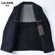 Lilan 2025 new double-sided cashmere jacket medium men's business casual lapel woolen coat dad wear black M 170 size (recommended 105-125 Jin Jin equals 0.5 kg)