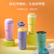 乐扣乐扣初见保温杯女咖啡杯钛杯不锈钢随行杯子车载水杯办公室男 镀钛) 灰色 LHC3291GRY 480ml