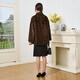Winter Home Brand Fur 2025 Neu importiertem Nerzmantel für Frauen ganzer Nerz mittelgroßer Stehkragen Nerzmantel für Frauen Schultern. Kaffee l 100jin [Jin ist 0,5 kg] -120jin [Jin ist 0,5 kg]