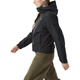 始祖鸟（ARC'TERYX）SolanoINSULATED小logo纯色保暖透气定向防水夹克外套女款黑色 黑色/Black L