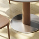 
Gaode Meiju Nordic solid wood small round table log reception table and chair combination household meal round rock slab dining table negotiation new pearl 120*75 round table (new pearl) + CY-684*4