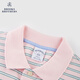布克兄弟（BrooksBrothers）/布克兄弟男士25春夏新棉金羊拼色条纹短袖polo衫 B695-粉色 S