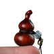 Rosewood gourd mobile phone chain wood carving solid wood diy toy bag pendant Chinese style Fulu portable toy pendant rosewood gourd pendant (gift box)