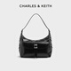 CAKNLS/KALRY25 summer new large capacity oil wax leather one-shoulder crossbody armpit bag Chinese Valentine's Day Cream milk white