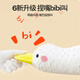 More Rabbit Big White Goose Baby Exhaust Pillow Newborn Anti-flatulence Lying Pillow 0-1 Year Old Baby Lying Sleeping Pillow February Noisy Artifact Big Blue Whale + Fixed Belt