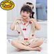 G.DUCKKIDS children's pajamas girls ice silk summer thin short-sleeved star dailu girls silk summer baby air conditioning suit 688 star dailu purple 170 8 sizes [recommended height 100-110cm]