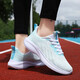 Hongxinger Frauenschuhe Frühling Neue Sportschuhe für Frauen leichter schockabsorbierender Laufschuhe, atmungsaktives weicher Sohle Freizeitschuhe Q686 Black 36
