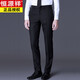恒源祥春秋男士西服套装深灰色职业装商务工作服三件套伴郎新郎结婚礼服 两扣深灰色侧双开叉西服+西裤 XL 180