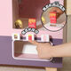 
Playhouse wooden concession candy car shopping baby automatic ice cream vending machine toy mobile ice cream car ice cream car blue