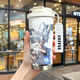 Chengliu Dragon Ball Wukong Thermal Cup Students' High-Precision Large Capacity Coffee Cup Boys Double Drink 316 Stainless Steel Water Cup KFB3527 316 Inner Bottom with Lanyard 520ml