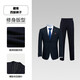 Heilan House (HLA)/Heilan House Flat Lapel Imitation Wool Suit 25 Autumn New Brooch Decorated Slim Fit Elastic Waistband Western Men Navy Blue 56 (suit + pants) 3XL 180/100B Recommended 152~170Jin Jin equals 0.5 kg