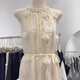 Tina Misu 2025 summer A-line version princess sleeveless suspender skirt vacation style spliced ​​long dress 9901# beige white, single size