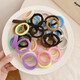 Ze Yuhan Korean style simple and thin headband set basic rubber band, versatile and non-harmful to hair, high elastic rubber band thin coupons, disposable, plain ring, about 50 pieces, mixed color bag