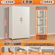 Leshengtu steel balcony storage cabinet household storage cabinet simple storage cabinet 1640*900*500 standing style LE09