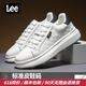 Lee men's shoes casual shoes design enhancement small white shoes for boys fashionable classic board shoes comfortable and versatile white shoes for men black 40 [Large/Please take a small size]