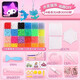 Heimlich süßer Wasser Nebel Magie Perle Nacht Perle Spielzeug Magic Perle Glühen handgefertigte DIY -Kinder -Set -Material Set Girl Toys 3 Farben 300 Luminous Perlen