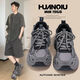Chaussures de papa de style courante mondiale Sole épaisse semelle élevée masculine 2025 Nouveau niche chaude de niche de chaussures de sport sales résistantes