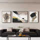 Meiyouchun Schwarz, weiß und grau abstrakte Kunstsofa Hintergrund Wand Dekorative Malerei hochwertiges Wohnzimmer Hängende Malerei Moderne einfache Mural JD14850 Links und rechts 30*40 Middle 60*40 Kristallporzellan Aluminiumlegierung Schwarzer Rahmen