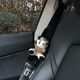 Yusenyi Auto Seatgurts Schulterschutz Abdeckung Jeliyart Panda Cartoon Auto Inneneindekoration Sicherheitsgurt Schutzhülle für Frauen mit Hals Strangle Pink Panda Schwarzer Schulterwache Pullover Stil