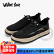 Walker Shop休闲鞋男2025夏季新款透气软底潮流帆布鞋欧洲站时尚松紧带男鞋 浅绿色 40 【皮鞋码】