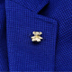 Shijun (Shijun) Brooch rétro plaqué avec une broche d'ours muette Broche à colonne
