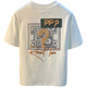 Jeep Spirit Camiseta de manga corta para hombres 2025 Camiseta de moda delgada de verano Xinjiang Cotecillo redonda de cuello redondo de hombres a media manga T White 2 [ZJ1047 Fit Version] M Adecuado para 90-108Jin [Jin iguala 0.5 kg]