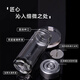 Qimingyuan Glass Tasse Doppelschichtbecher Tasse Tasse Deckel mit Schriftzüßbox Tee Tasse Wassert Cup Bod Borosilicate Business Tea Tasse QMY-6626A Schwarz mit Filter 230 ml 1 Stück