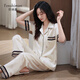 
Fenshiman pajamas for women in summer ice silk short-sleeved trousers set thin 2025 new imitation silk high-end home clothing 6626 M (recommended to wear weight 80-100 Jin [Jin equals 0.5 kg])