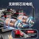 何健弓空压机充气泵小型220v便携式工业级木工静音高压打气泵空气压缩机 3890W-60L【无刷双电磁阀+智能数 3180W/3890W/3990W/4290W