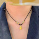 BMOI Old Phoenix 999 pure gold ancient method gourd pendant necklace new women's braided rope transfer bead neck chain clavicle