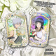 Mutong Bear Naruto Insignia periférica Shinya Vinilla griega antigua Haruno Sakura Sasuke Hinata Naruto Anime Doble Flash Hinata S3892 Cebolla plateada cepillada-44x70mm Insignia