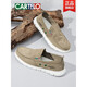 Katile Crocodile Canvas Schuhe Herren Sommer atmungsabstimmungsträgere Schuhe Weicher Sockel Foot Herren Schuhe Freizeitbrettschuhe Alte Peking -Stoffschuhe Schwarz 6628 40 Standard Sportschuhe Größe Größe