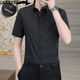 Camisa de manga corta de Lilang para hombres en verano Nuevo negocio de lujo de lujo casual sin hierro fino