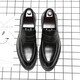 
UETEEY men's trendy British style lazy loafers business formal wear breathable casual leather shoes 9715-D black 38