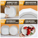 Rice husk disposable dinner plate food grade thickened high temperature resistant dish dish household high-end biodegradable 9-inch square dish/dish (shallow plate) 20 pcs