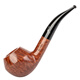 Savinelli Importierte handgefertigte Heather Pipe Traditionelle 673 Kollektion, großes Geschenk mit massivem Holz gekrümmtem Rohr Männer [10 Jahre Sammlung, Signature 673 Typ 3mm Rue]