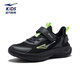 Hongxingerke (ERKE) children's shoes for boys and girls running shoes for children's autumn new products, dense net cushioning sports shoes, black/black soil 35