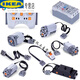 IE high compatible building block motor M motor 8881 No. 5 battery box 88000 children's building block remote control accessories Train motor + wheel 88802