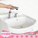 TOTO落地式洗脸化妆台梳洗台(拉门式） 浴室柜洗手盆 LDSW753W含龙头+ LDSW753W含龙头+LMAW753DR带灯 70cm