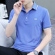 Cotton Revers Herren kurzärmeligte T-Shirt gestickt neu