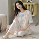 Arctic Velvet Pyjamas für Frauen im Frühjahr und Sommer kurzärmelige Hose reine koreanische Baumwollstile können draußen im Sommer Cotton-Hausbekleidungsanzüge im Sommer YZT9713 Baumwolle Kurzlänge M (80-100jin [Jin gleich 0,5 kg]) tragen