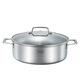Momscook stainless steel hot pot 304 hot pot double-eared double bottom gas induction cooker universal 26x9.5cm hot pot (XR2609) 26cm