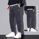 GLM Pantalones informales de otoño e invierno para hombres Feest Foot Feast Featy Worty Brand New Autumn Teenager Trabajo Pantalones 9859 Militar Green M